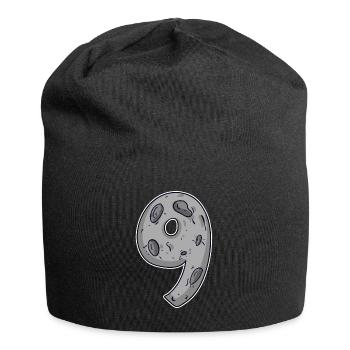Nine - 9 Moon Motif - Jersey Beanie - black - Front
