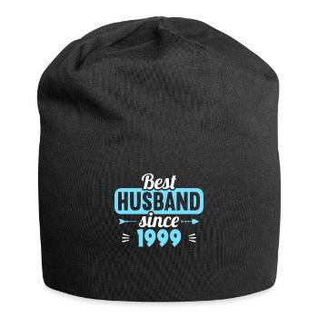 Best husband since 1999 25th wedding anniversary - Jersey Beanie - black - Front