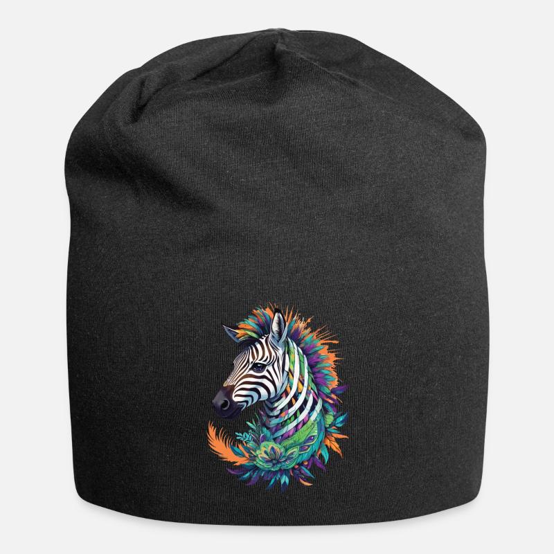 Zebra spirituel Mandala Dream Catcher Design - Bonnet en jersey - noir