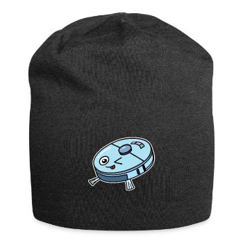 Süßer Saugroboter Staubsauger - Jersey-Beanie - Anthrazit - Vorne