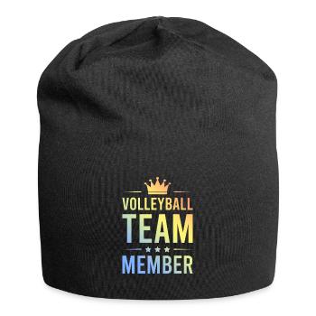 Amorti de l’équipe de volley-ball - Bonnet en jersey - noir - Devant