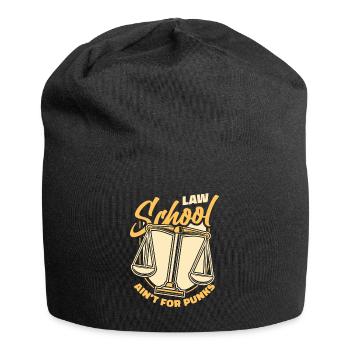 Law School Ain't For Punks Law School University - Jersey Beanie - black - Front