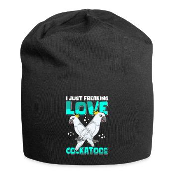 Cockatoo Parrots Cockatoo Cockatoos Gift - Jersey Beanie - black - Front