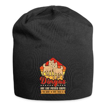 Dingo Australische Dingos Hunde Geschenk - Jersey-Beanie - Schwarz - Vorne