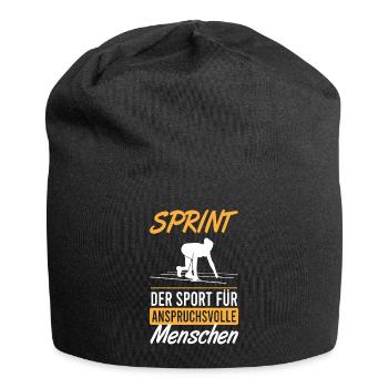 Design de sprint sophistiqué – pour le coureur - Bonnet en jersey - noir - Devant