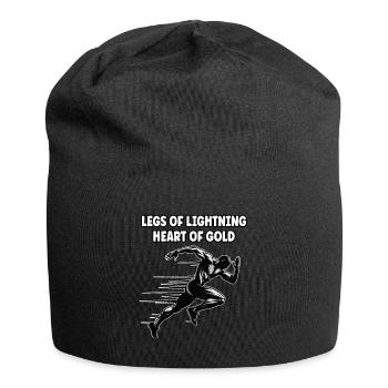 Coureur sur piste Sprinter Sprint 100m sprinter - Bonnet en jersey - noir - Devant