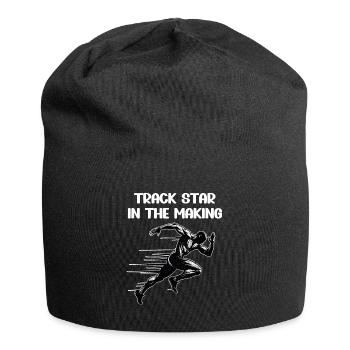 Bahnläufer Sprinter Sprint 100m Sprinter - Jersey-Beanie - Schwarz - Vorne