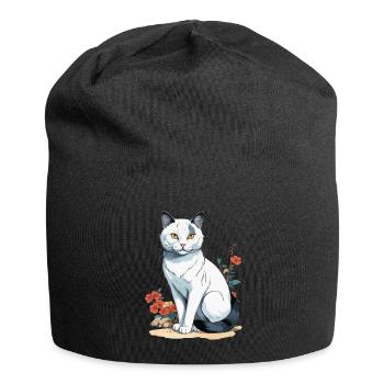 Domestic Cats, Owner, Cute Cat, Cats, Lady - Jersey Beanie - black - Front