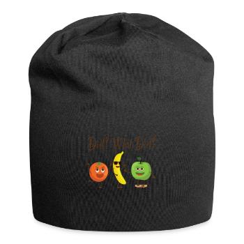 Régime Alimentaire Régime Fruits Drôle Dire Perdre Du Poids - Bonnet en jersey - noir - Devant