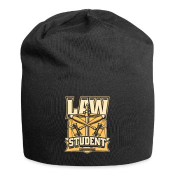 Faculté de droit, Université, Études juridiques, Étudiants en droit - Bonnet en jersey - noir - Devant
