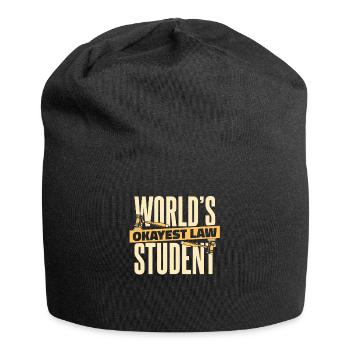 Die besten Jurastudenten der Welt - Jersey-Beanie - Schwarz - Vorne