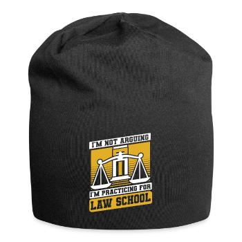 Je pratique pour la faculté de droit Études juridiques Droit - Bonnet en jersey - noir - Devant