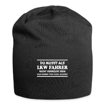LKW Fahrer Spruch Job Lustiges LKW Fahrer Geschenk - Jersey-Beanie - Schwarz - Vorne