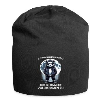 I hate people morning grouch in the office funny - Jersey Beanie - black - Front