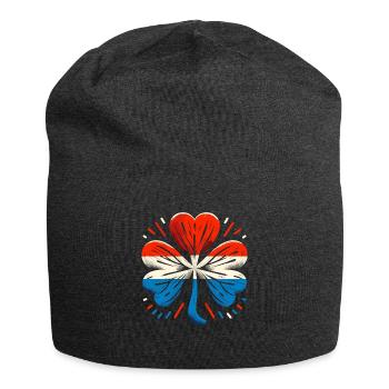 Kleeblatt Niederlande Flagge Saint Patrick St - Jersey-Beanie - Anthrazit - Vorne