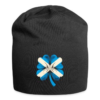 Shamrock Ecosse drapeau Saint Patrick St Patricks - Bonnet en jersey - noir - Devant