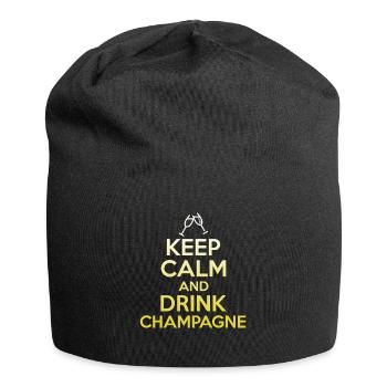 Keep Calm And Drink Alcohol T-Shirt - Funny Drink - Jersey Beanie - black - Front