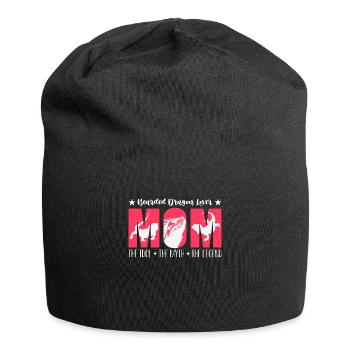Bearded Dragon Lover Mom The Idol Herpetologist - Jersey-Beanie - Schwarz - Vorne