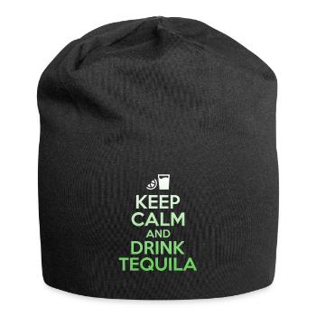 Keep Calm And Drink Tequila T-Shirt - Funny Mexico - Jersey Beanie - black - Front