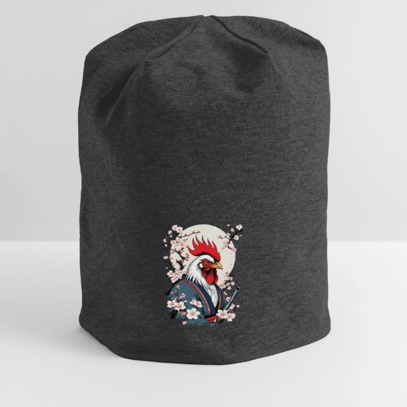 Coq Vintage samouraï Ukiyo-E Style Design Bonnet en jersey