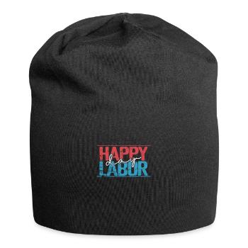Bonne fête du Travail Travailleurs diligents - Bonnet en jersey - noir - Devant