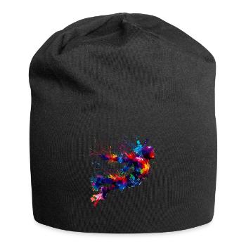 Splash Art Bungee Jumping Bungy Bungee Jumper - Jersey-Beanie - Schwarz - Vorne