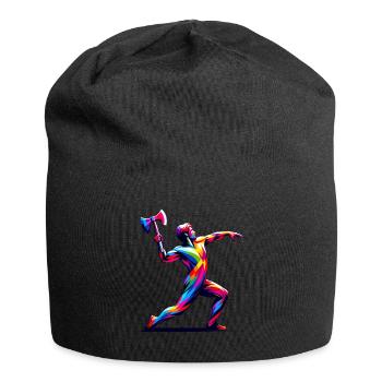 Pop Art hache de lancer hachette hache lanceur haches - Bonnet en jersey - noir - Devant