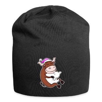 Ox Tired Sleeping Sleeping Girl - Jersey Beanie - black - Front