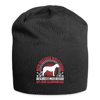 Irish Wolfhound me protège Greyhound - Bonnet en jersey - noir - Devant