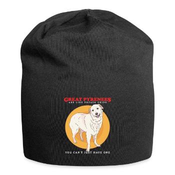 Chien de montagne des Pyrénées propriétaires de chiens chien cadeau - Bonnet en jersey - noir - Devant