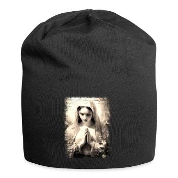 Jungfrau Maria Jesus Bibel christliche Religion christlich - Jersey-Beanie - Schwarz - Vorne