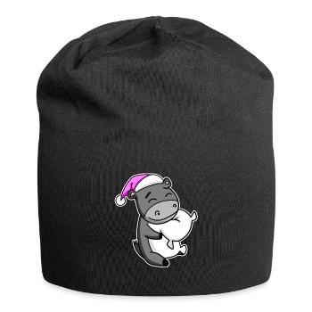 Ass Tired Sleeping Sleeping Girl - Jersey Beanie - black - Front