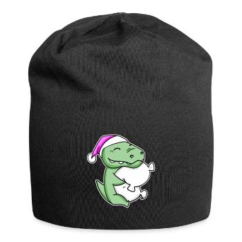 Crocodile Tired Sleeping Sleeping Girl - Jersey Beanie - black - Front