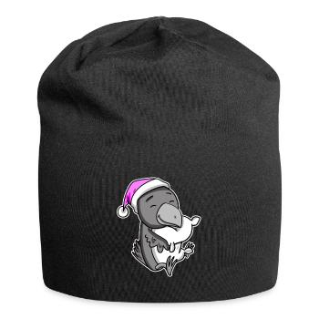 Crow Tired Sleeping Sleeping Girl - Jersey Beanie - black - Front