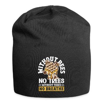 Beekeeper Heartbeat Honeycomb Love Pollination - Jersey Beanie - black - Front