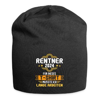 Retirement Pension Pensioner Pensioner Pension 2024 - Jersey Beanie - black - Front