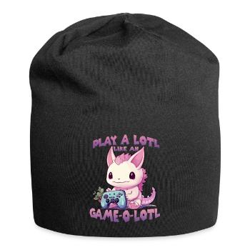 Axolotl Gamer T Kawaii Stuff Anime Axolotl Otaku - Bonnet en jersey - noir - Devant