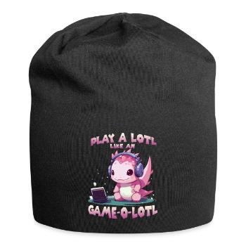 Axolotl Gamer T Kawaii Stuff Anime Axolotl Otaku - Bonnet en jersey - noir - Devant