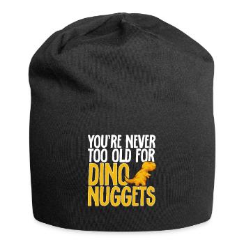 Dino Nuggets Dinosaurier Chicken Nuggets - Jersey-Beanie - Schwarz - Vorne