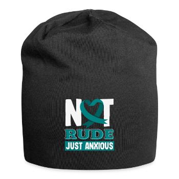 Sarcelle d’hiver SSPT Stress Trouble anxieux - Bonnet en jersey - noir - Devant