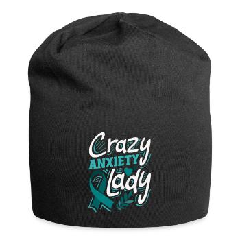 Teal Ribbon PTSD Stress Angststörung - Jersey-Beanie - Schwarz - Vorne