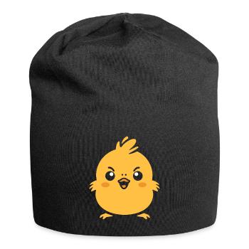 Little Yellow Chick - Jersey Beanie - black - Front