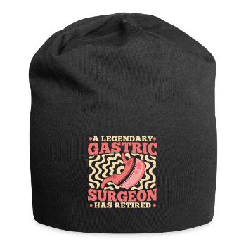 Ein legendärer Magenchirurg hat Magenchirurg in den Ruhestand versetzt - Jersey-Beanie - Schwarz - Vorne