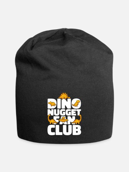 Dino Nuggets Dinosaurier Chicken Nuggets - Jersey-Beanie - Schwarz