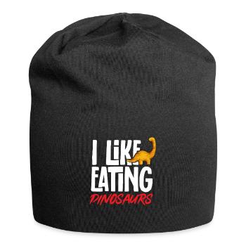 Dino Nuggets Dinosaurier Chicken Nuggets - Jersey-Beanie - Schwarz - Vorne
