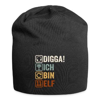 11th Birthday Gift 11th Gamer Gamer Saying - Jersey Beanie - black - Front