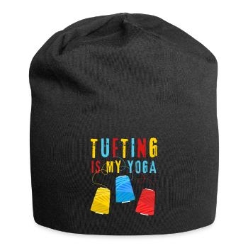 Tufting is my yoga - carpet tufting - tufter - Jersey Beanie - black - Front