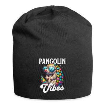 Pangolin Vibes Conservationist Pangolin Fan - Jersey Beanie - black - Front