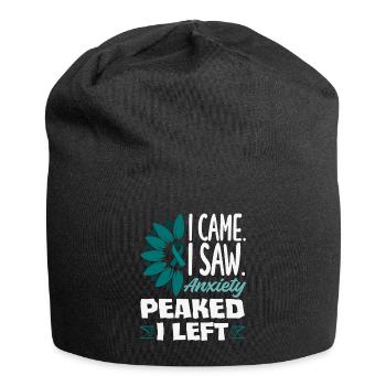Teal Ribbon PTSD Stress Angststörung - Jersey-Beanie - Schwarz - Vorne