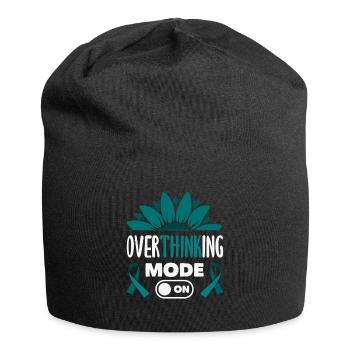 Teal Ribbon PTSD Stress Angststörung - Jersey-Beanie - Schwarz - Vorne